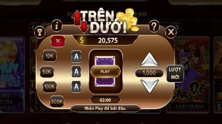 Tham gia đặt tiền với nhiều mệnh giá khác nhau