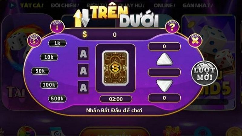 Các bước chơi trên dưới dễ dàng